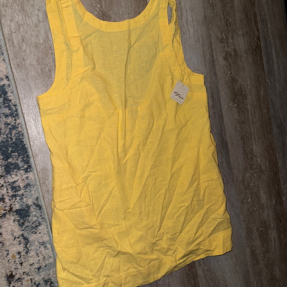 NWT Free People Full Of Sunshine Cotton-Linen Mini by Free-Est size small